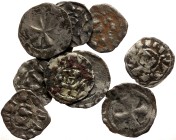 10 Medieval AR coins (Silver, ca. 8.3g)