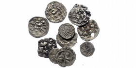 10 Medieval AR coins (Silver, ca. 7.1g)