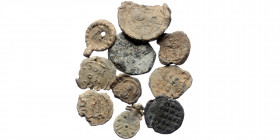 10 Byzantine lead seals (Lead, ca. 118g)