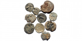 10 Byzantine lead seals (Lead, ca. 98g)