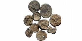 10 Byzantine lead seals (Lead, ca. 75g)