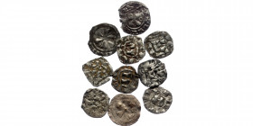 10 Medieval AR coins (Silver, ca. 8g)