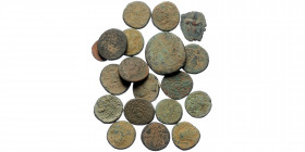 19 Ancient AE coins (Bronze,ca 146g)