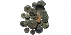 25 Ancient AE coins (Bronze,ca 120g)