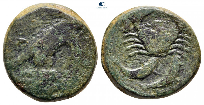 Sicily. Akragas circa 350-300 BC. 
Hexas Æ

19 mm, 7,41 g



nearly very ...