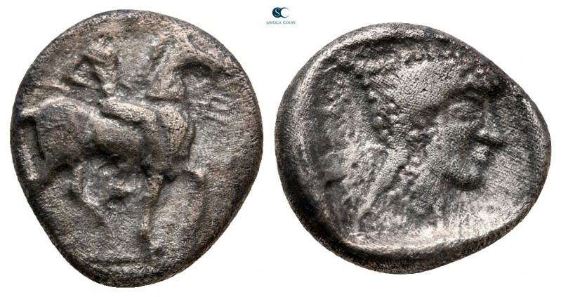 Macedon. Potidaea circa 500-480 BC. 
Tetrobol AR

12 mm, 2,45 g



very f...
