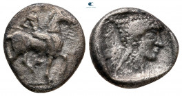 Macedon. Potidaea circa 500-480 BC. Tetrobol AR