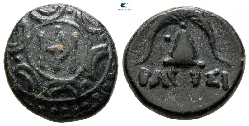 Kings of Macedon. Uncertain mint. Demetrios I Poliorketes 306-283 BC. 
Bronze Æ...