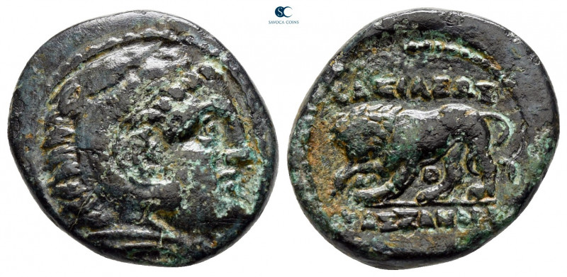 Kings of Macedon. Uncertain mint. Kassander 306-297 BC. 
Bronze Æ

18 mm, 3,8...