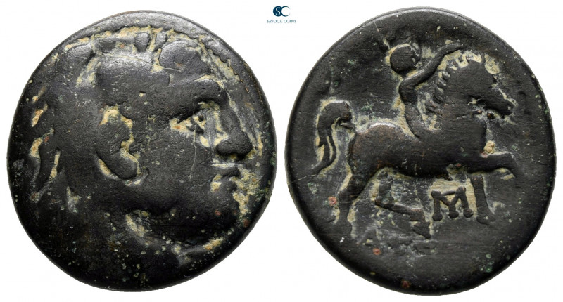 Kings of Macedon. Uncertain mint. Kassander 306-297 BC. 
Bronze Æ

20 mm, 5,9...
