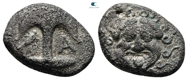 Thrace. Apollonia Pontica circa 480-450 BC. 
Drachm AR

15 mm, 2,96 g



...