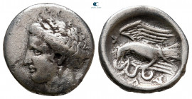 Euboea. Chalkis circa 338-308 BC. Drachm AR