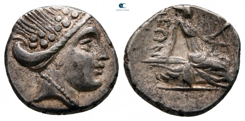 Euboea. Histiaia circa 300-100 BC. 
Tetrobol AR

13 mm, 1,69 g



very fi...