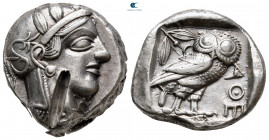Attica. Athens circa 454-404 BC. Tetradrachm AR