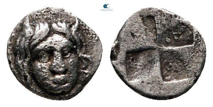 Western Asia Minor. Uncertain mint circa 500-400 BC. 
Hemiobol AR

7 mm, 0,29...