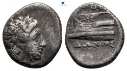 Bithynia. Kios. ΠOΣEIΔΩNIOΣ (Poseidonios), magistrate 350-300 BC. Hemidrachm AR