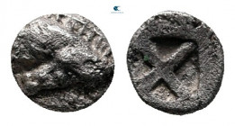 Troas. Kebren circa 450-400 BC. Tetartemorion AR