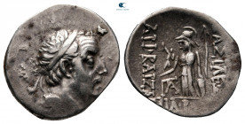 Kings of Cappadocia. Mint A (Eusebeia under Mt.Argaios). Ariobarzanes I Philoromaios 96-63 BC. Drachm AR