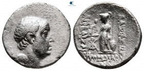 Kings of Cappadocia. Mint A (Eusebeia under Mt.Argaios). Ariobarzanes I Philoromaios 96-63 BC. Drachm AR