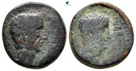 Asia Minor. Uncertain mint. Augustus, with Divus Julius Caesar 27 BC-AD 14. Bronze Æ