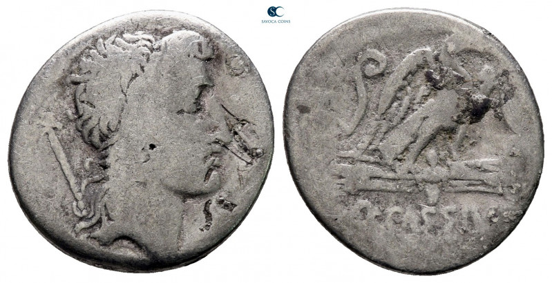 Q. Cassius Longinus 55 BC. Rome
Denarius AR

17 mm, 2,56 g



fine