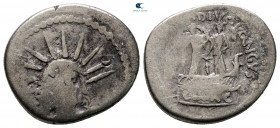 L. Mussidius Longus 42 BC. Rome. Denarius AR