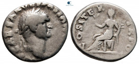 Vespasian AD 69-79. Rome. Denarius AR