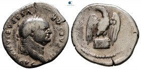 Vespasian AD 69-79. Rome. Denarius AR