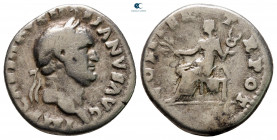 Vespasian AD 69-79. Rome. Denarius AR