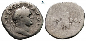 Vespasian AD 69-79. Rome. Denarius AR