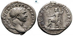 Trajan AD 98-117. Rome. Denarius AR