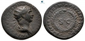 Trajan AD 98-117. Struck in Rome for circulation in Seleucis and Pieria. Semis Æ