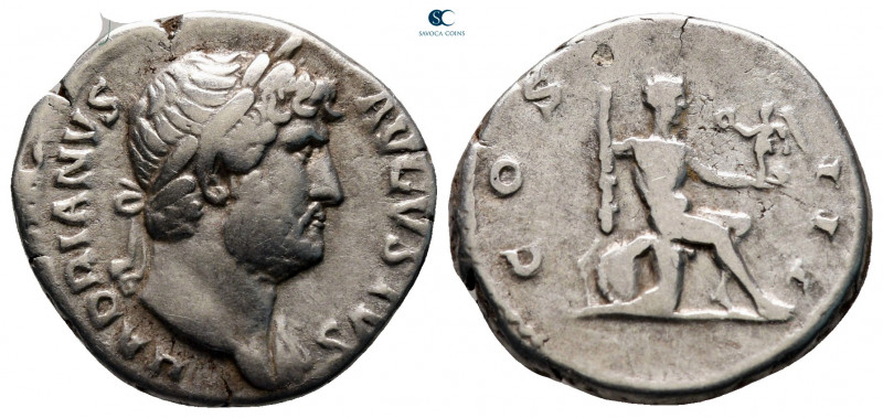 Hadrian AD 117-138. Rome
Denarius AR

19 mm, 3,27 g



very fine