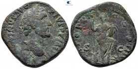 Antoninus Pius AD 138-161. Rome. Sestertius Æ