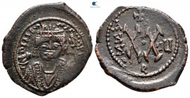 Maurice Tiberius AD 582-602. Theoupolis (Antioch). Half Follis or 20 Nummi Æ
