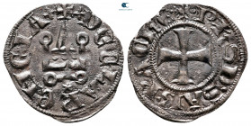 Principality of Achaea. Philippe de Savoy AD 1301-1307. Denier Tournois BI