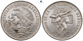 Mexico.  AD 1968. 25 Pesos AR