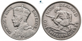 New Zealand. George V AD 1910-1936. 1 Shilling