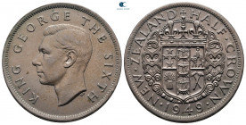 New Zealand. George VI AD 1936-1952. Half Crown