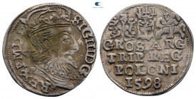 Poland. Lublin. Sigismund III Vasa AD 1587-1632. 3 Groschen AR