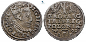 Poland. Poznan (Posen). Sigismund III Vasa AD 1587-1632. 3 Groschen AR