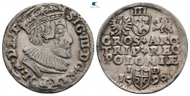 Poland. Poznan (Posen). Sigismund III Vasa AD 1587-1632. 3 Groschen AR