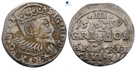 Poland. Riga. Sigismund III Vasa AD 1587-1632. 3 Groschen AR