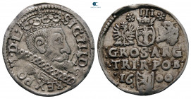 Poland. Riga. Sigismund III Vasa AD 1587-1632. 3 Groschen AR