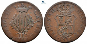 Spain. Barcelona. Fernando VII AD 1808-1833. 2 Quartos CU