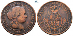 Spain. Isabella II AD 1830-1904. 5 Centesimos CU