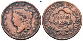 USA.  AD 1828. 1 Cent CU