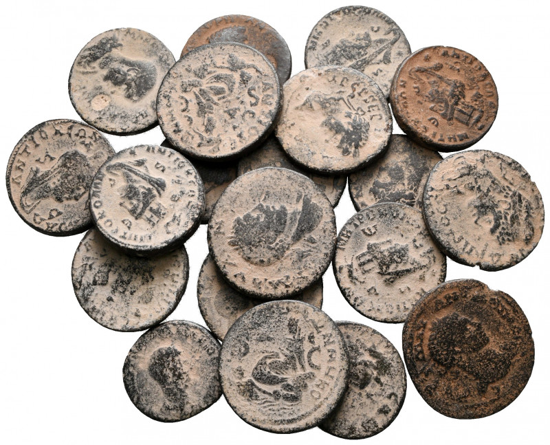 Lot of ca. 20 roman provincial bronze coins / SOLD AS SEEN, NO RETURN! 

nearl...