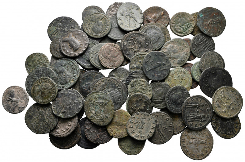 Lot of ca. 70 roman bronze coins / SOLD AS SEEN, NO RETURN! 

very fine