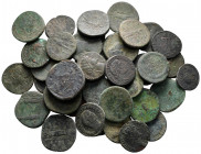 Lot of ca. 43 roman bronze coins / SOLD AS SEEN, NO RETURN!nearly very fine